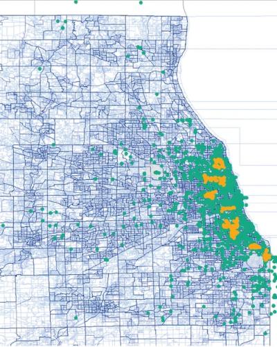 Chicago network map