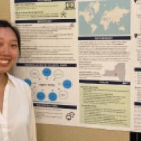 Carolyn Chun during the Poster Session