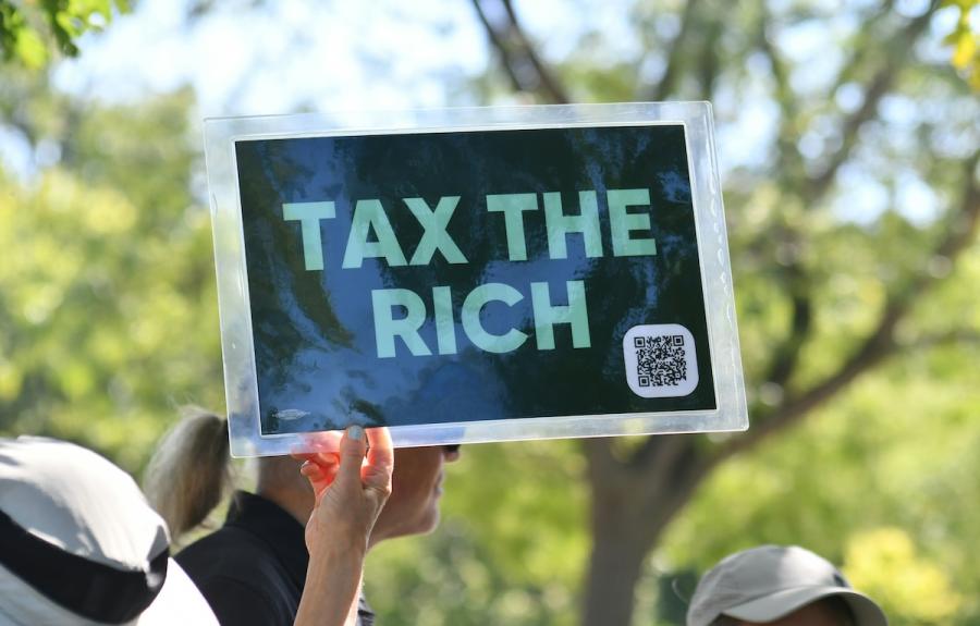 tax the rich sign