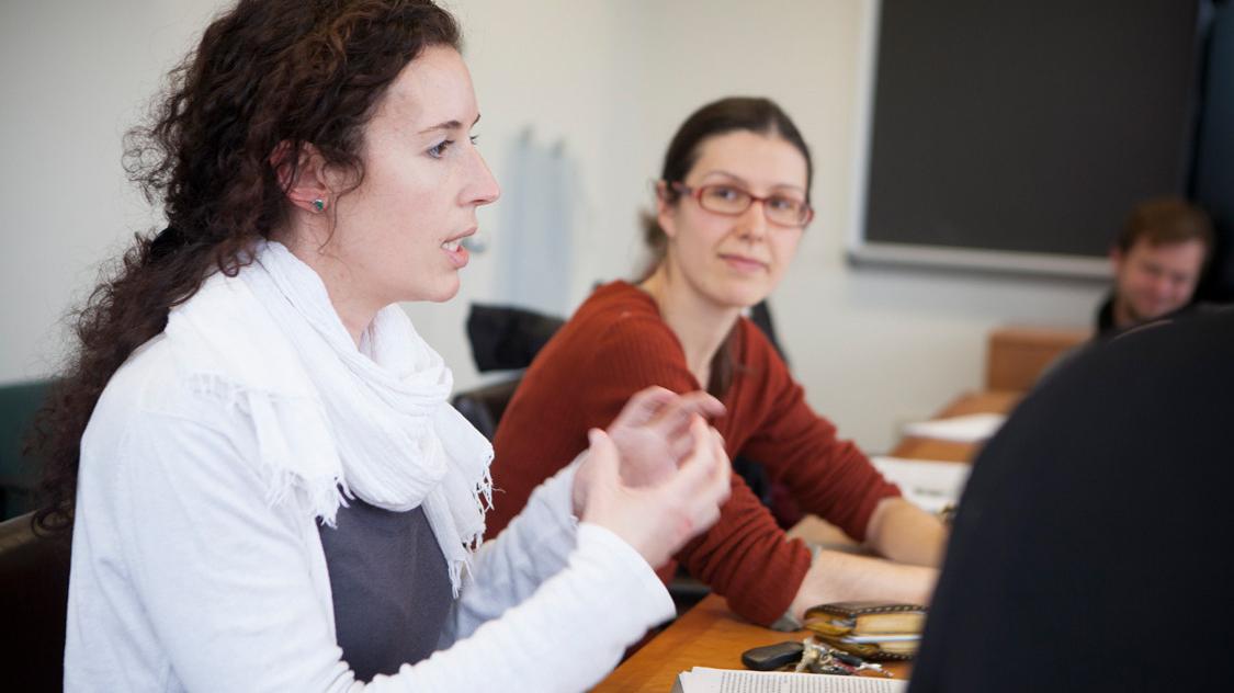 Sociology graduate students in the classroom